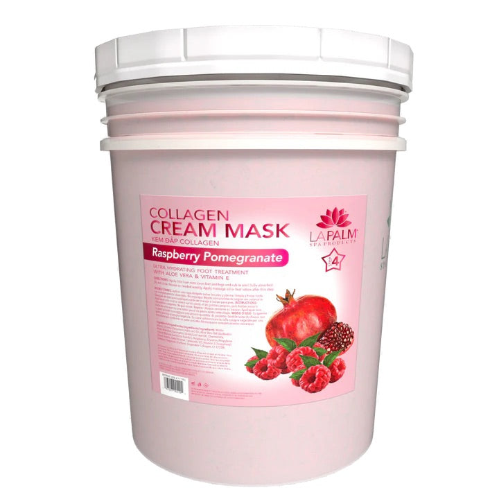 La Palm Raspberry pomegranate Collagen Cream Mask 5 Gallon Bucket