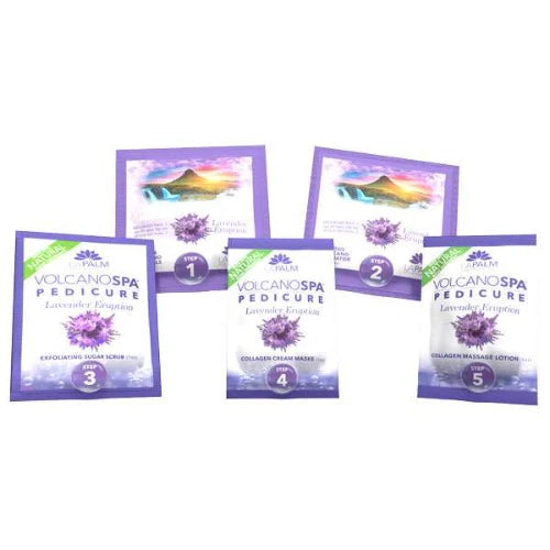 VOLCANO SPA: 6 STEP PEDICURE KIT - LAVENDER