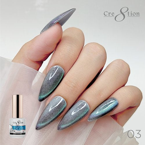 Newest Cre8tion Cat Eye Mystical 9D Gel 01-12