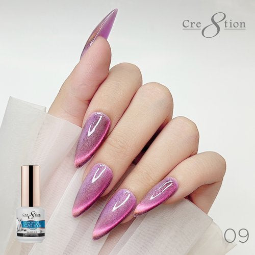 Cre8tion Mystical - Saphire & Color Chart Cat Eye Gel 109 - 126 Cat Eye Mystical 9D