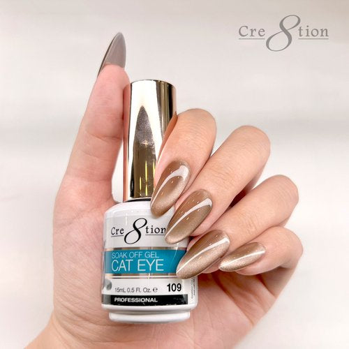 Cre8tion Mystical - Saphire & Color Chart Cat Eye Gel 109 - 126 Cat Eye Mystical 9D