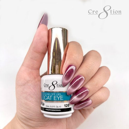 Cre8tion Mystical - Saphire & Color Chart Cat Eye Gel 109 - 126 Cat Eye Mystical 9D