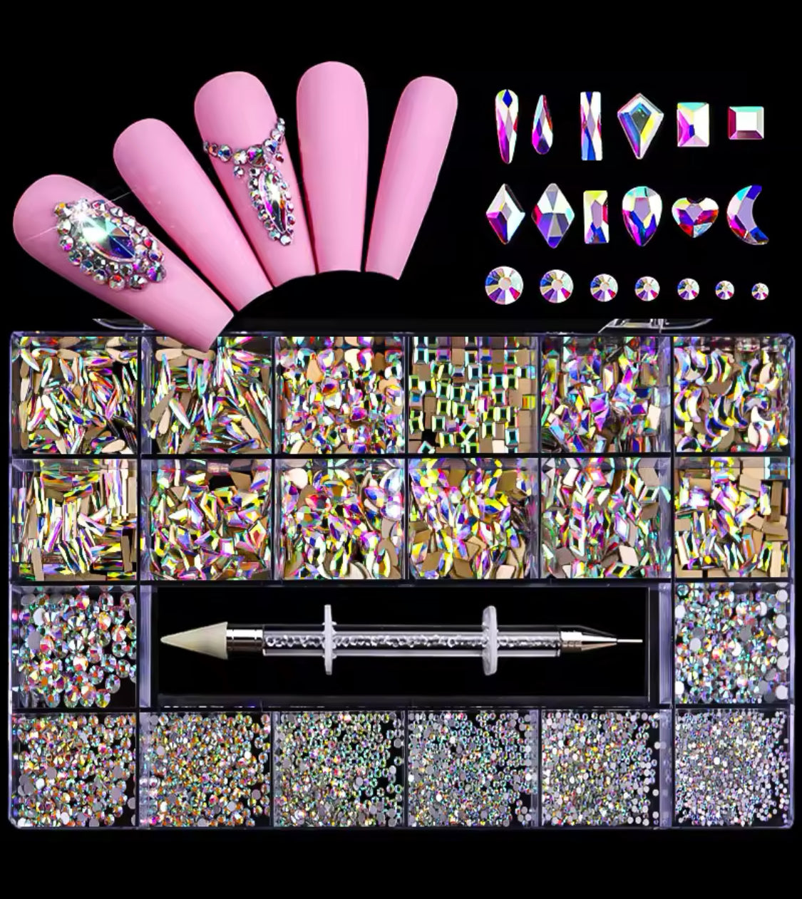 Crystal Rhinestone Nail Art Super Shinny