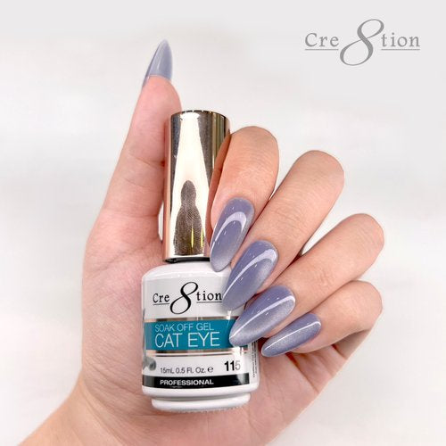 Cre8tion Mystical - Saphire & Color Chart Cat Eye Gel 109 - 126 Cat Eye Mystical 9D