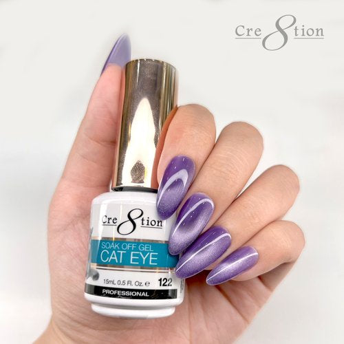 Cre8tion Mystical - Saphire & Color Chart Cat Eye Gel 109 - 126 Cat Eye Mystical 9D