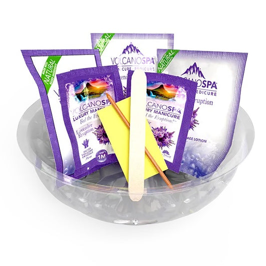 VolcanoSpa Luxury Manicure In A Bowl Lavender Eruption