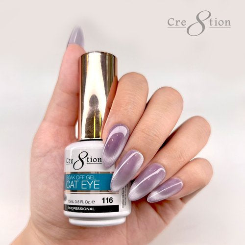 Cre8tion Mystical - Saphire & Color Chart Cat Eye Gel 109 - 126 Cat Eye Mystical 9D