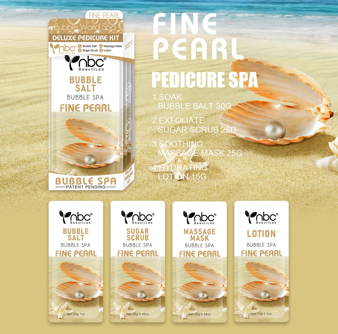 NBC Bubble Pedicure Spa 4 Step