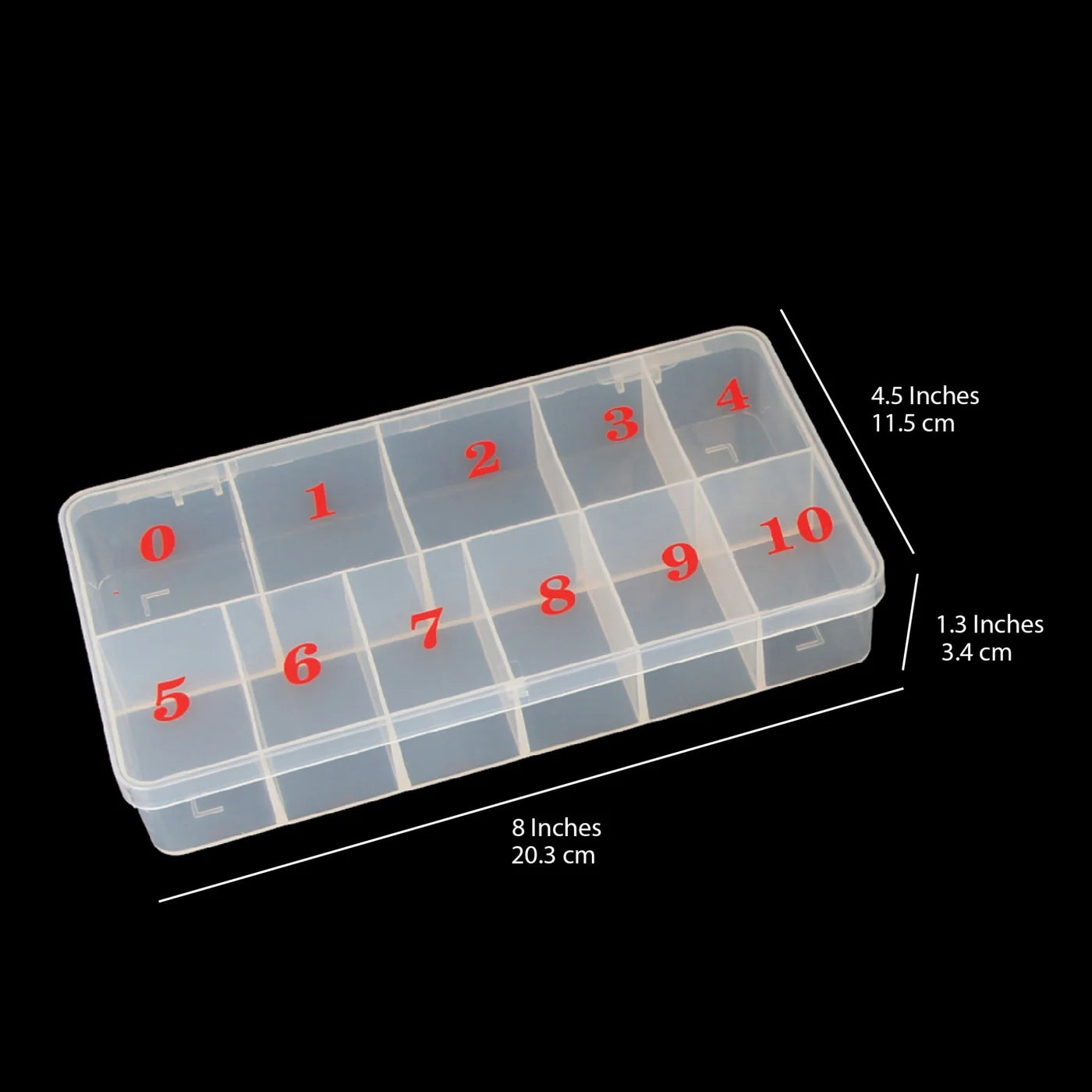 CRE8TION EMPTY 550 PC PLASTIC TIP BOX