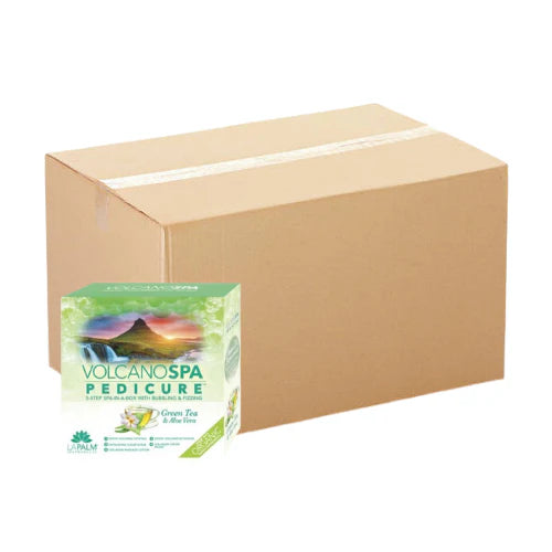 VOLCANO SPA: 6 STEP PEDICURE KIT - GREEN TEA & ALOE VERA