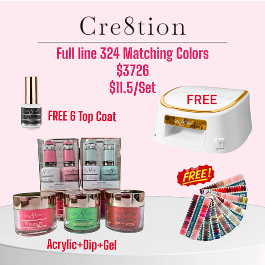 Cre8tion Trio Matching color - Full set 324 colors