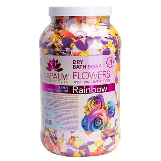 La Palm Dry Bath Soap Flowers Rainbow